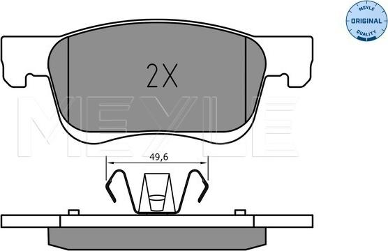 Meyle 025 221 2318 - Brake Pad Set, disc brake autospares.lv