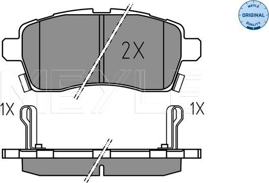 Meyle 025 228 5015 - Brake Pad Set, disc brake autospares.lv