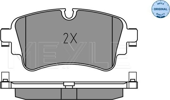 Meyle 025 223 0817 - Brake Pad Set, disc brake autospares.lv