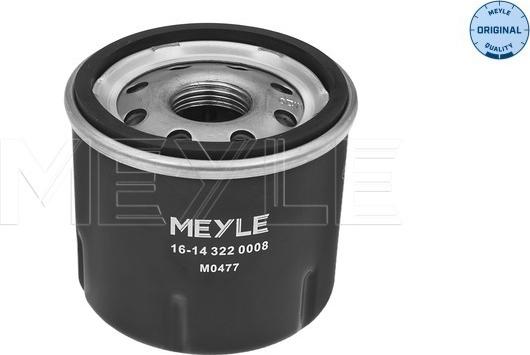 Meyle 16-14 322 0008 - Oil Filter autospares.lv