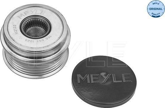 Meyle 100 053 1005 - Pulley, alternator, freewheel clutch autospares.lv