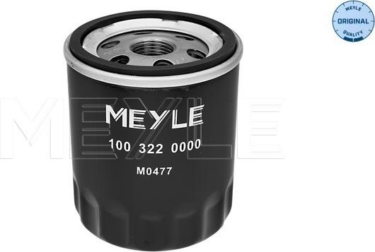 Meyle 100 322 0000 - Oil Filter autospares.lv