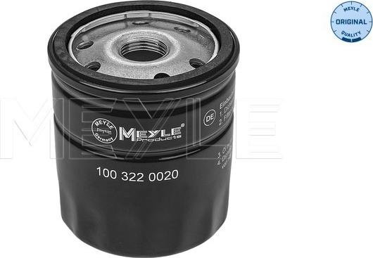 Meyle 100 322 0020 - Oil Filter autospares.lv