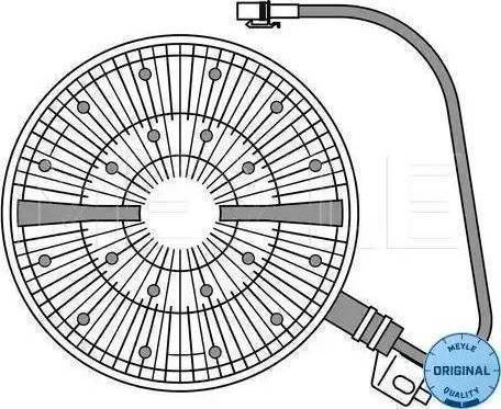 Meyle 034 234 0019 - Clutch, radiator fan autospares.lv