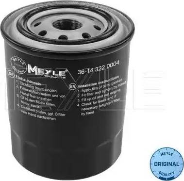 Meyle 36-14 322 0004 - Oil Filter autospares.lv