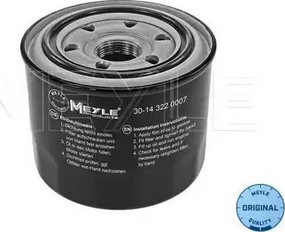 Meyle 30-14 322 0007 - Oil Filter autospares.lv