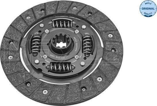 Meyle 317 215 1000 - Clutch Disc autospares.lv