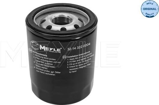 Meyle 32-14 322 0004 - Oil Filter autospares.lv