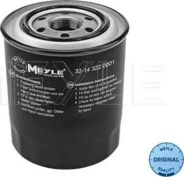 Meyle 32-14 322 0001 - Oil Filter autospares.lv