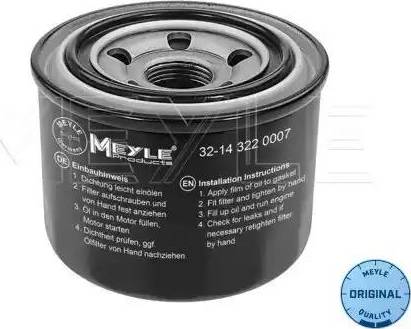 Meyle 32-14 322 0007 - Oil Filter autospares.lv