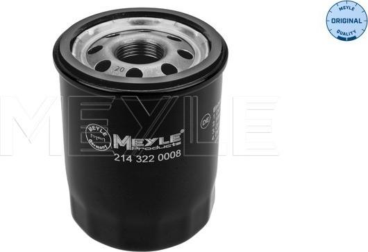 Meyle 214 322 0008 - Oil Filter autospares.lv