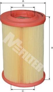 Mfilter A 556 - Air Filter, engine autospares.lv