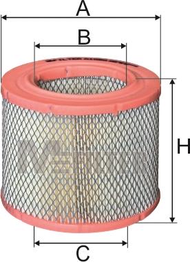 Mfilter A 1060 - Air Filter, engine autospares.lv