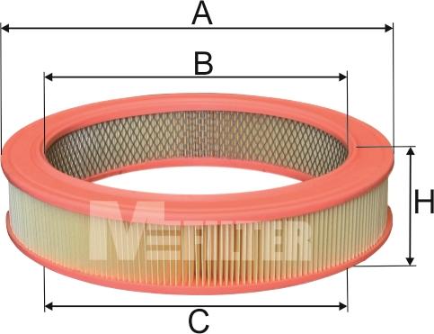 Mfilter A 270 - Air Filter, engine autospares.lv