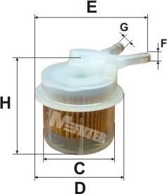 Mfilter BF 03 - Fuel filter autospares.lv