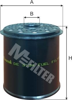 Mfilter DE 3134 - Fuel filter autospares.lv