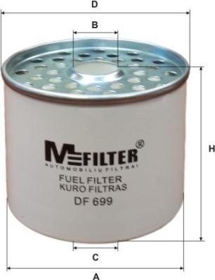 Mfilter DF 699 - Fuel filter autospares.lv