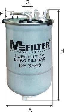 Mfilter DF 3545 - Fuel filter autospares.lv