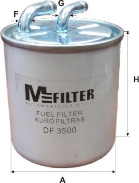Mfilter DF 3500 - Fuel filter autospares.lv