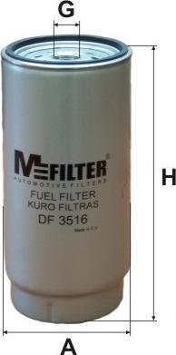 Mfilter DF 3516 - Fuel filter autospares.lv