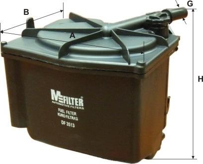 Mfilter DF 3513 - Fuel filter autospares.lv