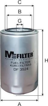 Mfilter DF3524 - Fuel filter autospares.lv