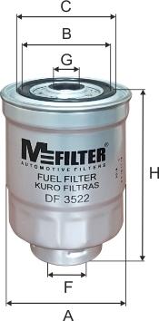 Mfilter DF 3522 - Fuel filter autospares.lv