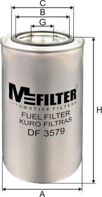 Mfilter DF 3579 - Fuel filter autospares.lv