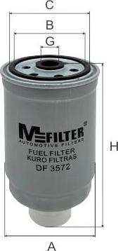 Mfilter DF 3572 - Fuel filter autospares.lv