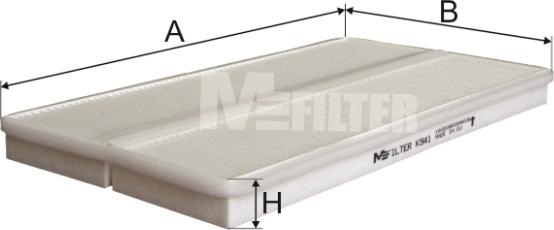 Mfilter K 941 - Filter, interior air autospares.lv