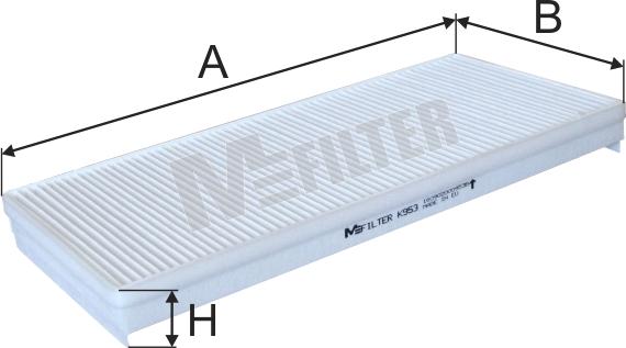 Mfilter K 953 - Filter, interior air autospares.lv