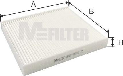 Mfilter K 9193 - Filter, interior air autospares.lv