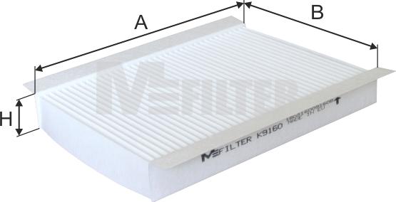 Mfilter K 9160 - Filter, interior air autospares.lv