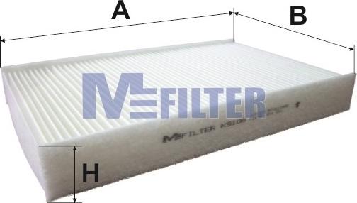 Mfilter K 9106 - Filter, interior air autospares.lv