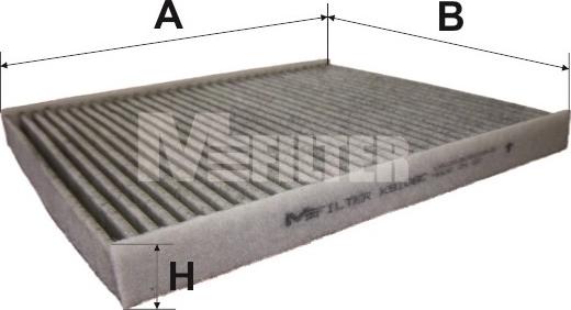 Mfilter K 9108C - Filter, interior air autospares.lv