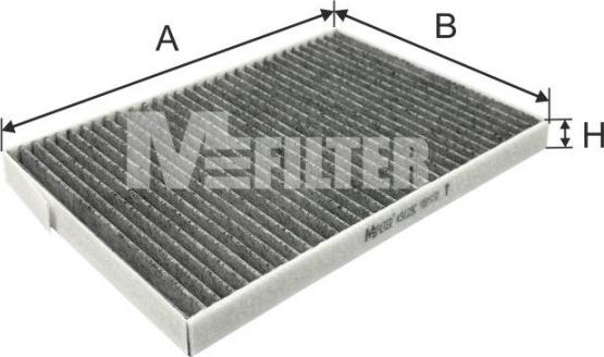 Mfilter K 9129C - Filter, interior air autospares.lv