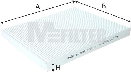 Mfilter K 9127 - Filter, interior air autospares.lv