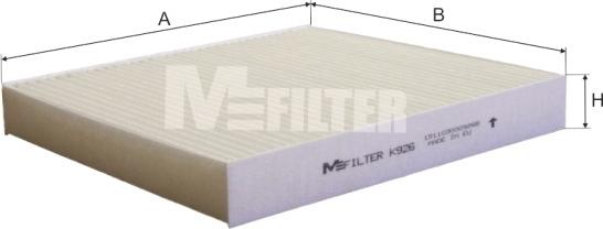 Mfilter K 926 - Filter, interior air autospares.lv