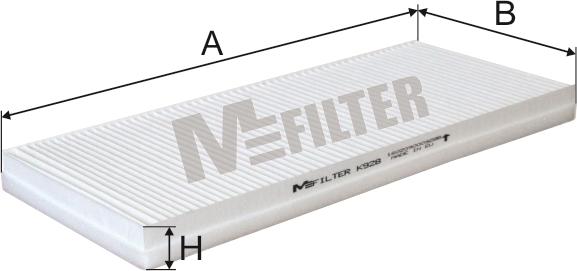 Mfilter K 928 - Filter, interior air autospares.lv