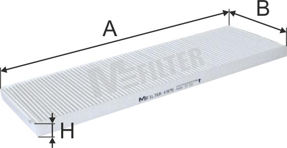 Mfilter K 975 - Filter, interior air autospares.lv