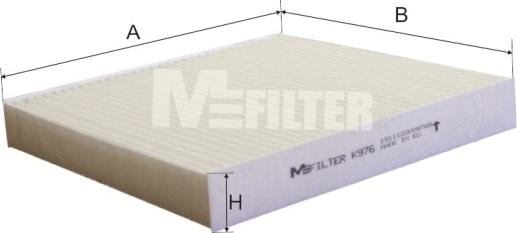 Mfilter K 976 - Filter, interior air autospares.lv
