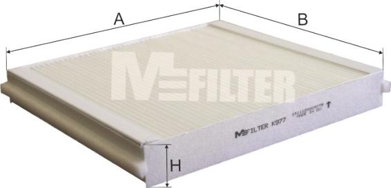 Mfilter K 977 - Filter, interior air autospares.lv