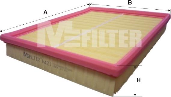 Mfilter K 421 - Air Filter, engine autospares.lv