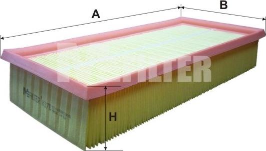 Mfilter K 178 - Air Filter, engine autospares.lv