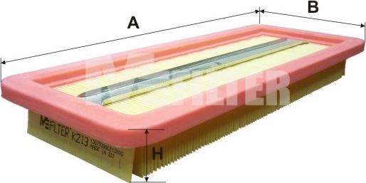 Mfilter K 213 - Air Filter, engine autospares.lv