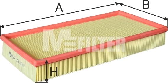 Mfilter K 226 - Air Filter, engine autospares.lv