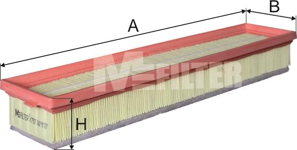 Mfilter K 797 - Air Filter, engine autospares.lv