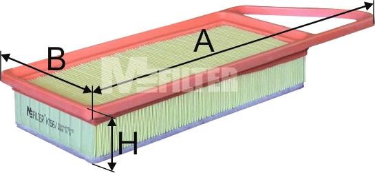 Mfilter K 756/1 - Air Filter, engine autospares.lv