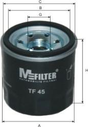 Mfilter TF 45 - Oil Filter autospares.lv