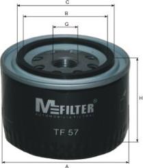 Mfilter TF 57 - Oil Filter autospares.lv